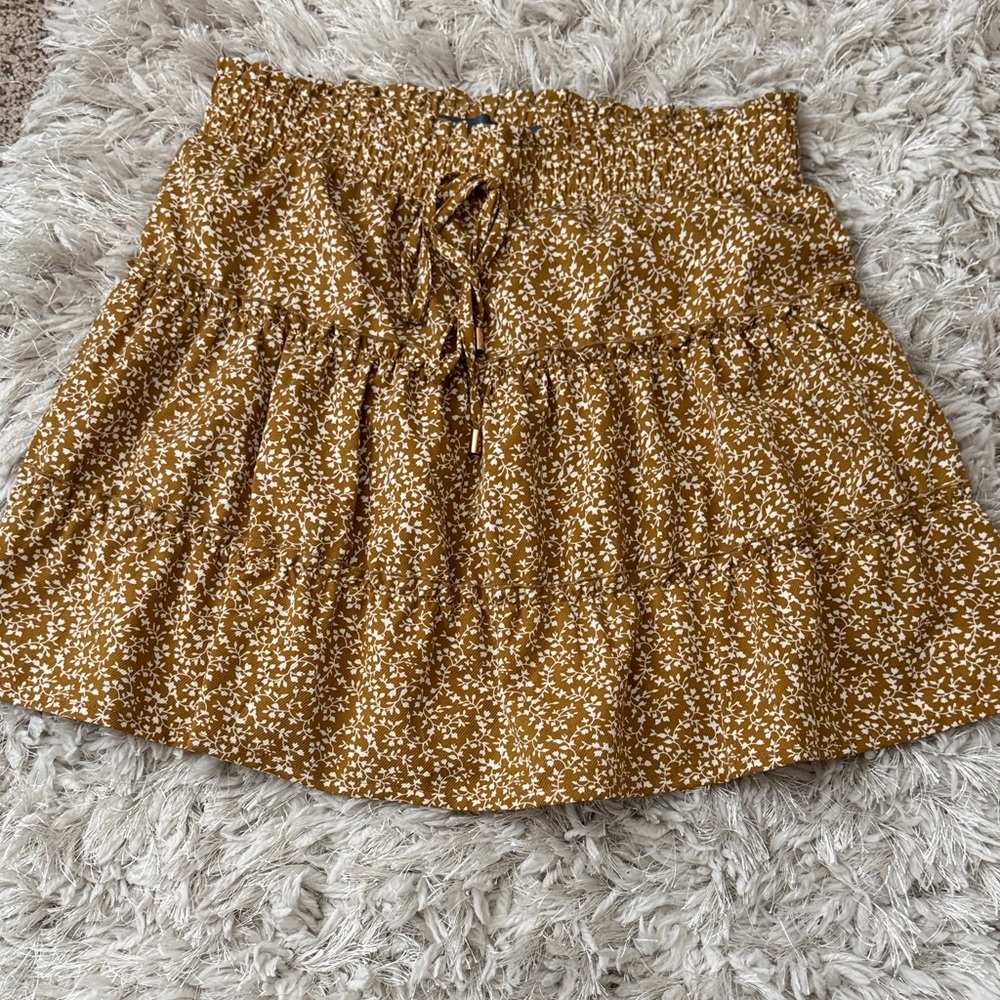 Floral Brown Skirt
